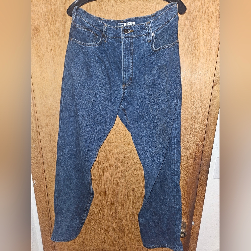 Men's Carhartt Lined Relaxed Fit Work Jeans, Size 34x32